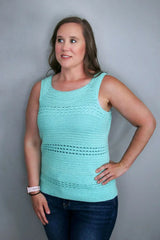 Blushing Eyelets Tank Top (Crochet)