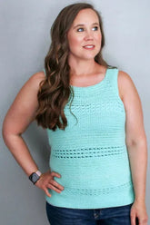 Blushing Eyelets Tank Top (Crochet)