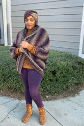 Abrazo Rayado Cocoon (Crochet)