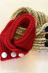 Cozy Crossroads Button Cowl (Crochet)