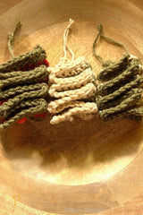 Ribbon Candy Christmas Ornament (Crochet)