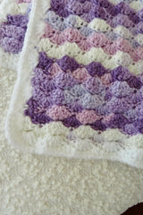 Berry Swirl Ice Cream Baby Blanket (Crochet)