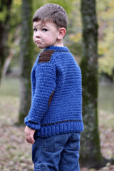 Kid's Saddle Shoulder Sweater (Crochet)