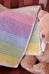 Wrapped in Rainbows: A Trinity Stitch Baby Blanket (Crochet)
