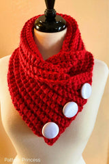 Cozy Crossroads Button Cowl (Crochet)