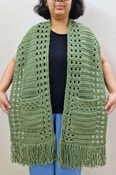 Whispering Pines Pocket Scarf (Crochet)