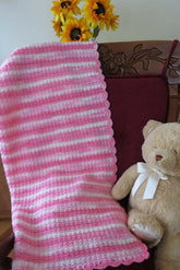 Sweet Strawberry Peel Ice Cream Blanket (Crochet)