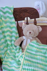 Two‑Pattern Baby Blanket Bundle • Ripple & Sprig Stitch Patterns (Crochet)