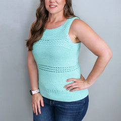 Blushing Eyelets Tank Top (Crochet)