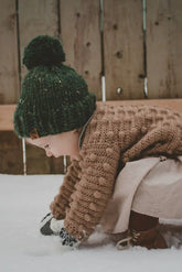 Solid Chunky Pompom Hat (Knit)