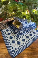 Nordic Star Christmas Tree Skirt (Crochet)