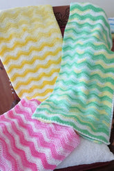 Easy Ripple Stitch Baby Blanket (Crochet)