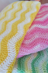 Easy Ripple Stitch Baby Blanket (Crochet)