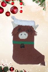 Highland Cow Stocking (Crochet)