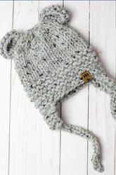 Bear Ear Flaps Hat (Knit)