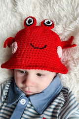 Crab Bucket Hat (Crochet)