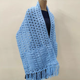 Cornflower Blue Shawl (Crochet)