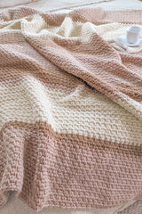 Chunky Striped Blanket (Crochet)