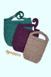 Hopscotch Market Tote Bags (Crochet)