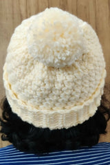 White Winter Hat (Crochet)
