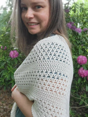Rustic Summer Asymmetrical Shawl (Crochet)