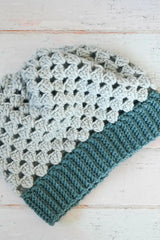 Julietta Bottom-Up Granny Stitch Slouch (Crochet)