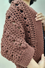Cabernet Harvest Shrug (Crochet)