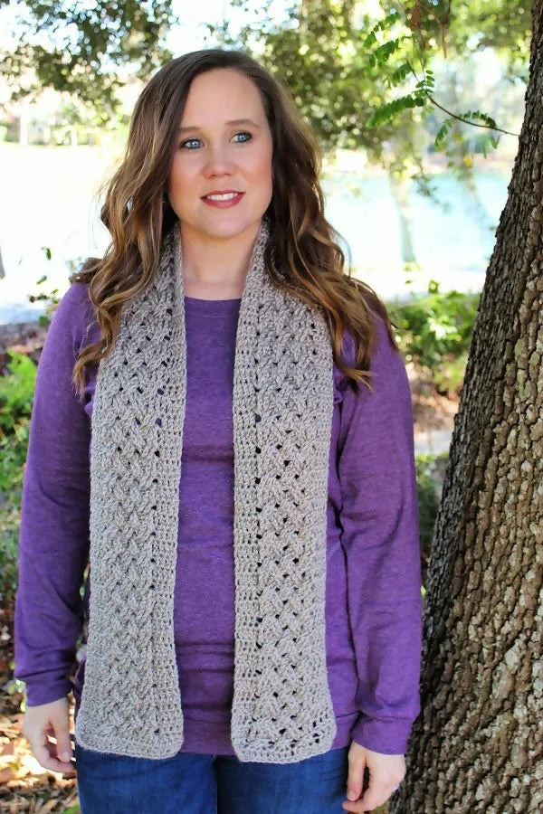 Celtic Weave Scarf (Crochet)