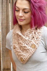 Naomi Button Cowl (Crochet)