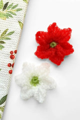 Poinsettia Dish Scrubby (Crochet)
