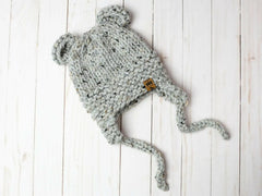 Bear Ear Flaps Hat (Knit)