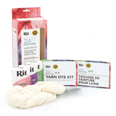 Rit® and Lion Brand® 24/7 Cotton® Yarn Dye Kit