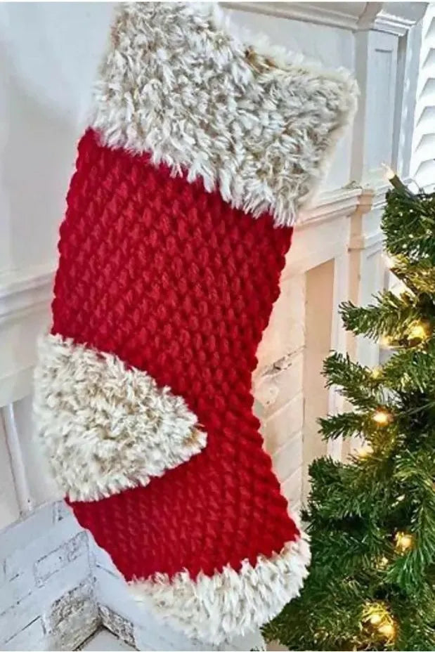 Fluffy Stocking (Crochet)