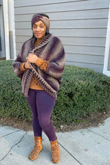 Abrazo Rayado Cocoon (Crochet)