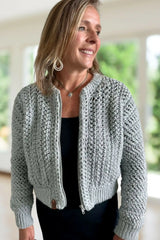 Zipper Bomber Sweater (Crochet)