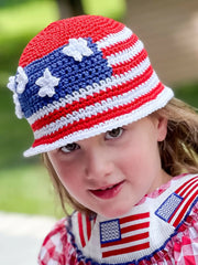 Patriotic Bucket Hat (Crochet)