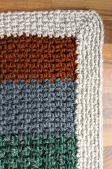 Cozy Single Crochet Spike Stitch Baby Blanket or Lap Blanket (Crochet)