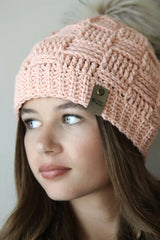 The Bowie Basketweave Beanie (Crochet)