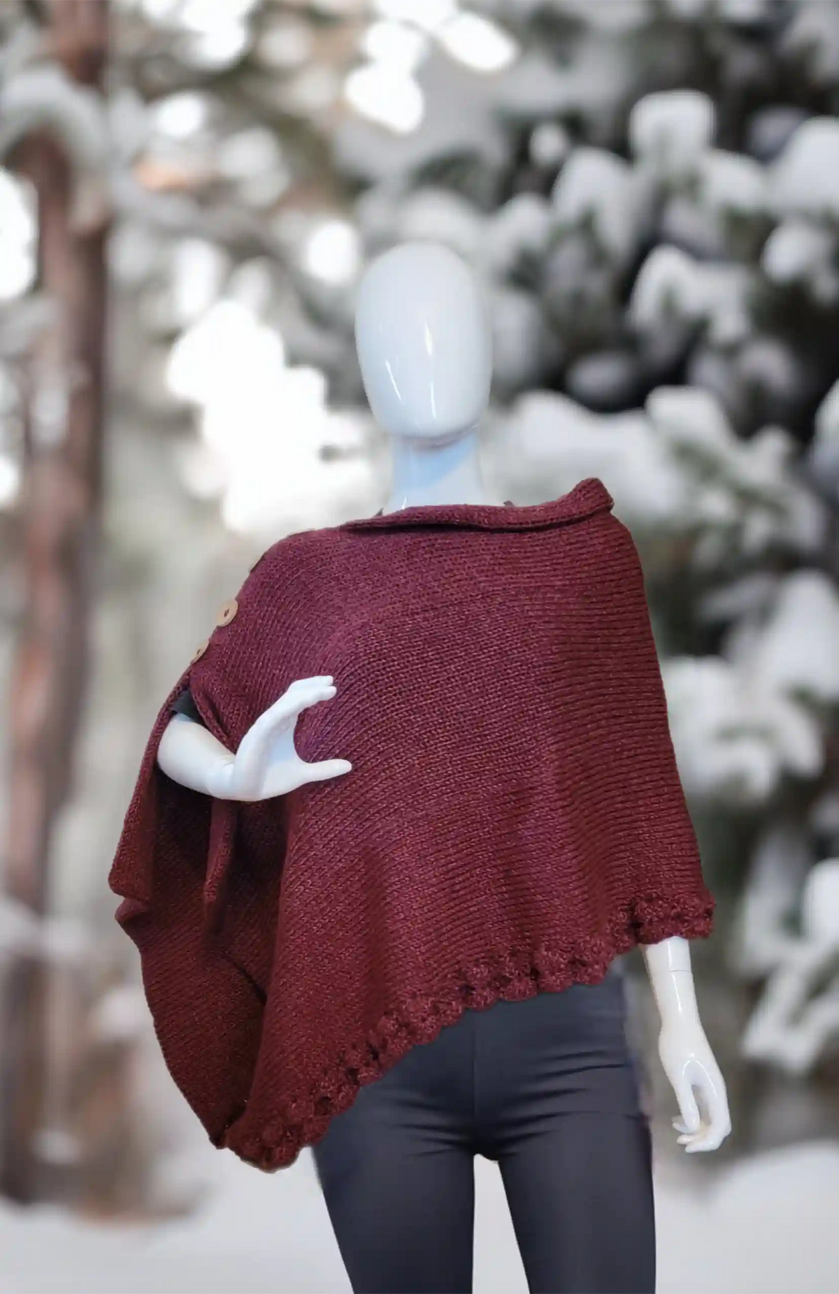 Urban Elegance Shawl (Circular Knitting Machine & Crochet)