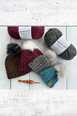 Feather Stitch Beanie (Crochet)