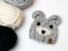 Bear Ears + Face Hat (Knit)