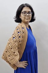 Pumpkin Pie Cocoon Shrug (Crochet)