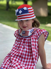 Patriotic Bucket Hat (Crochet)