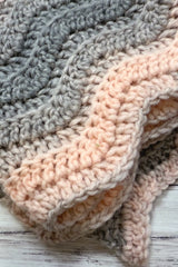Ridged Chevron Blanket (Crochet)