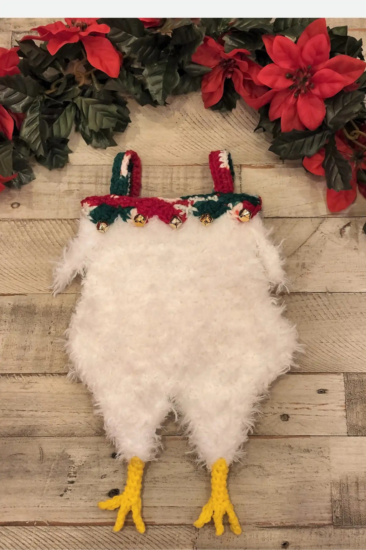 Chicken Christmas Stocking (Crochet)