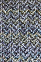Homespun Arrow Stitch Baby Blanket (Crochet)