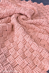 Blush Glam Chunky Blanket (Crochet)