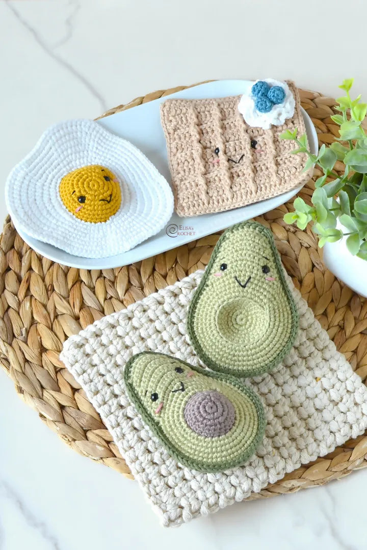 Breakfast Play Food Collection (Crochet)