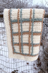 Tartan Plaid Sherpa Blanket (Crochet)