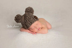 Double Pompom Hat (Knit)